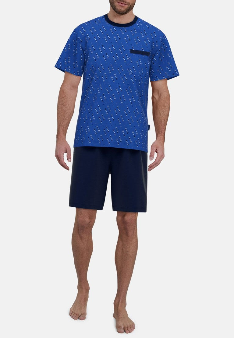 Gotzburg Herenshortama 452305 655 Blauw print