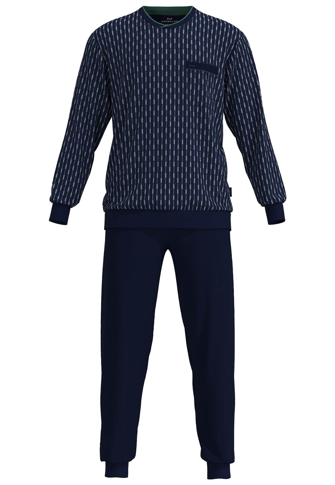 Gotzburg HerenPyjama 452330 665 Blauw