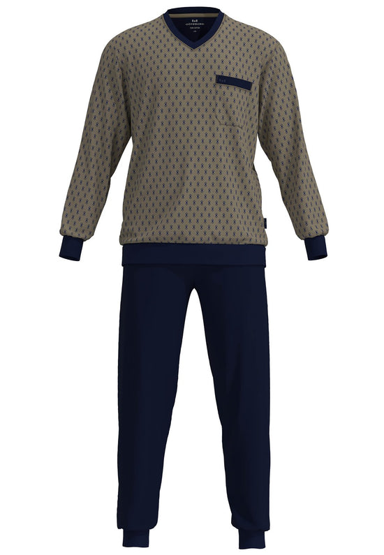Gotzburg HerenPyjama 452336 525 Bruin