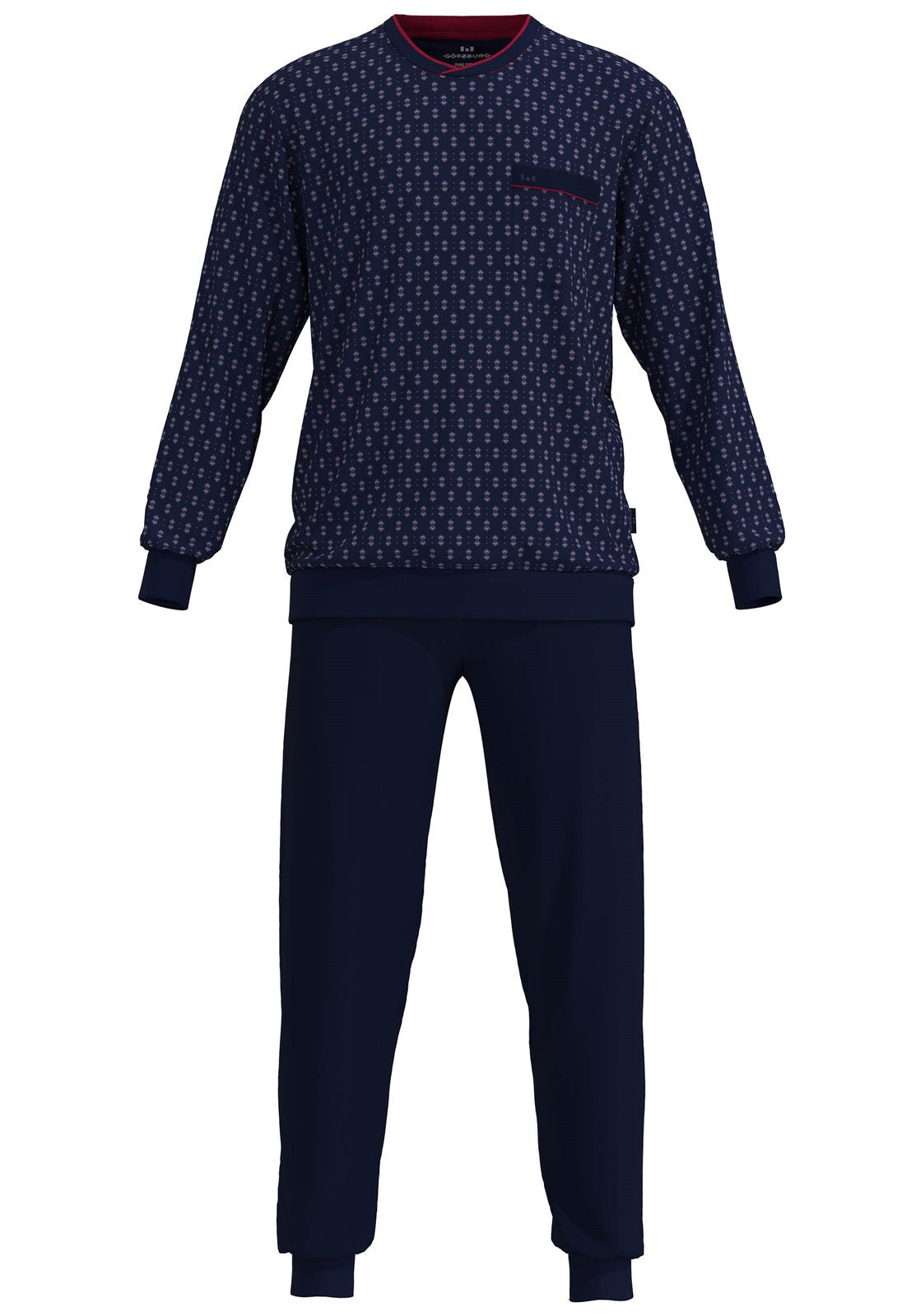 Gotzburg HerenPyjama 452339 569 Blauw