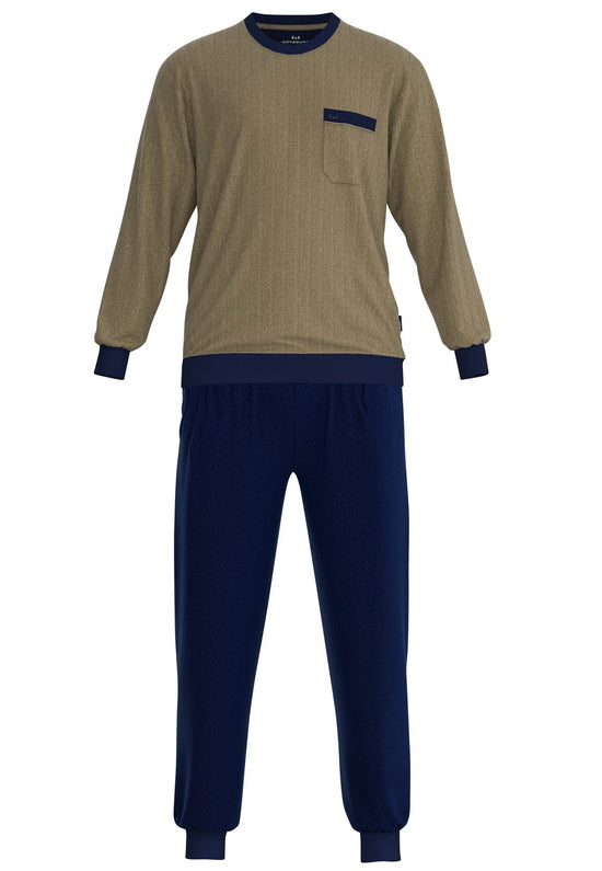 Gotzburg HerenPyjama 452343 520 Braun