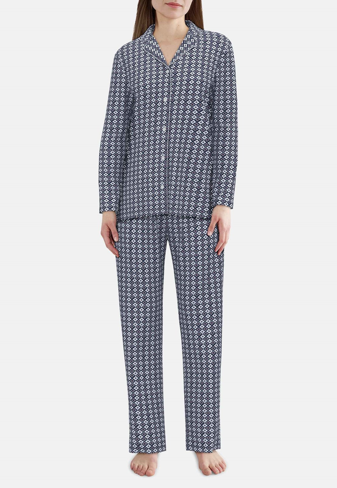 Gotzburg Pyjama 250259 625 Blauw print