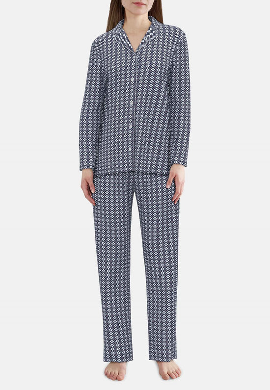 Gotzburg Pyjama 250259 625 Blauw print