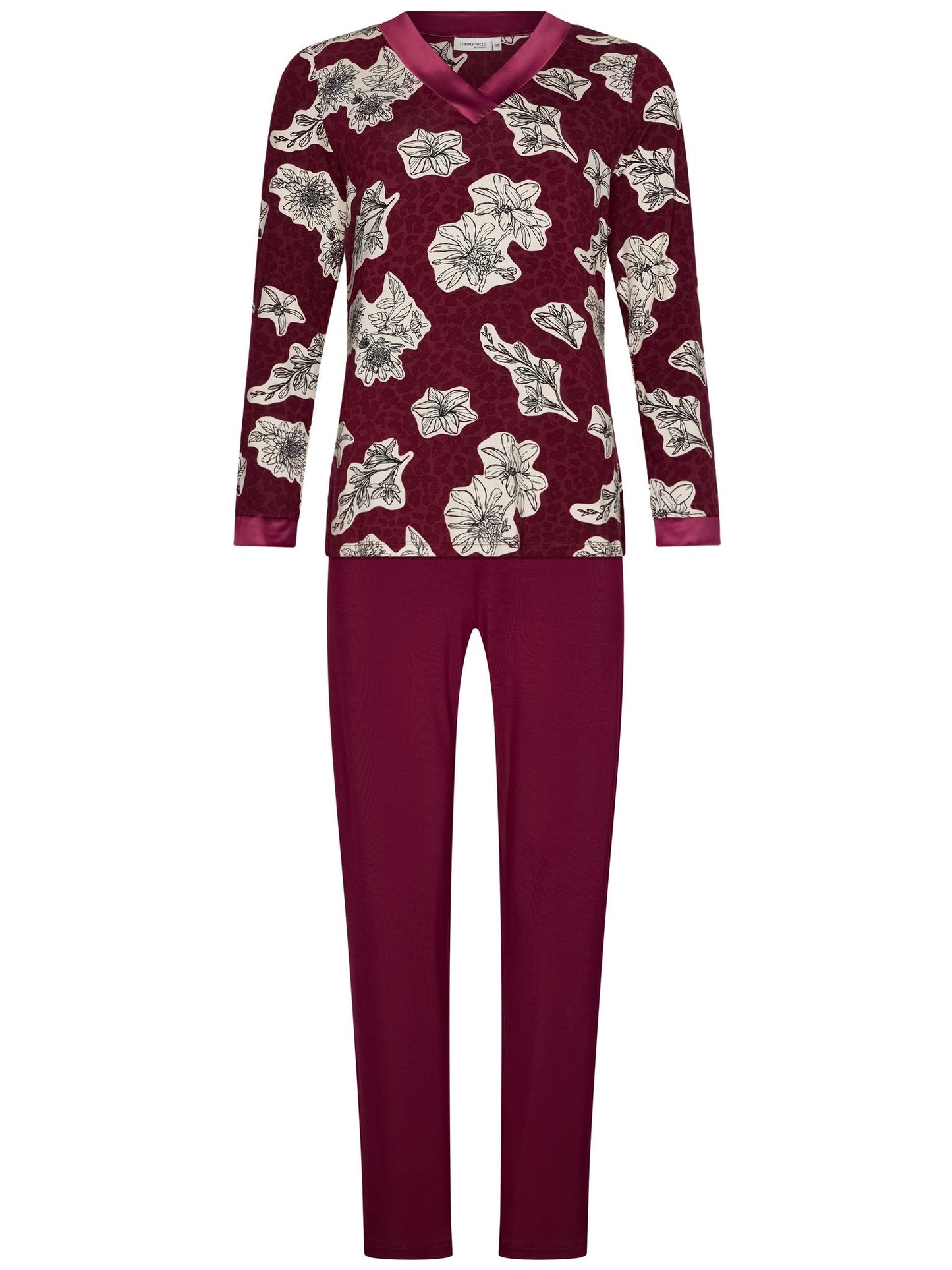 Pastunette Pyjama 121252-210-1 270 Dark Red