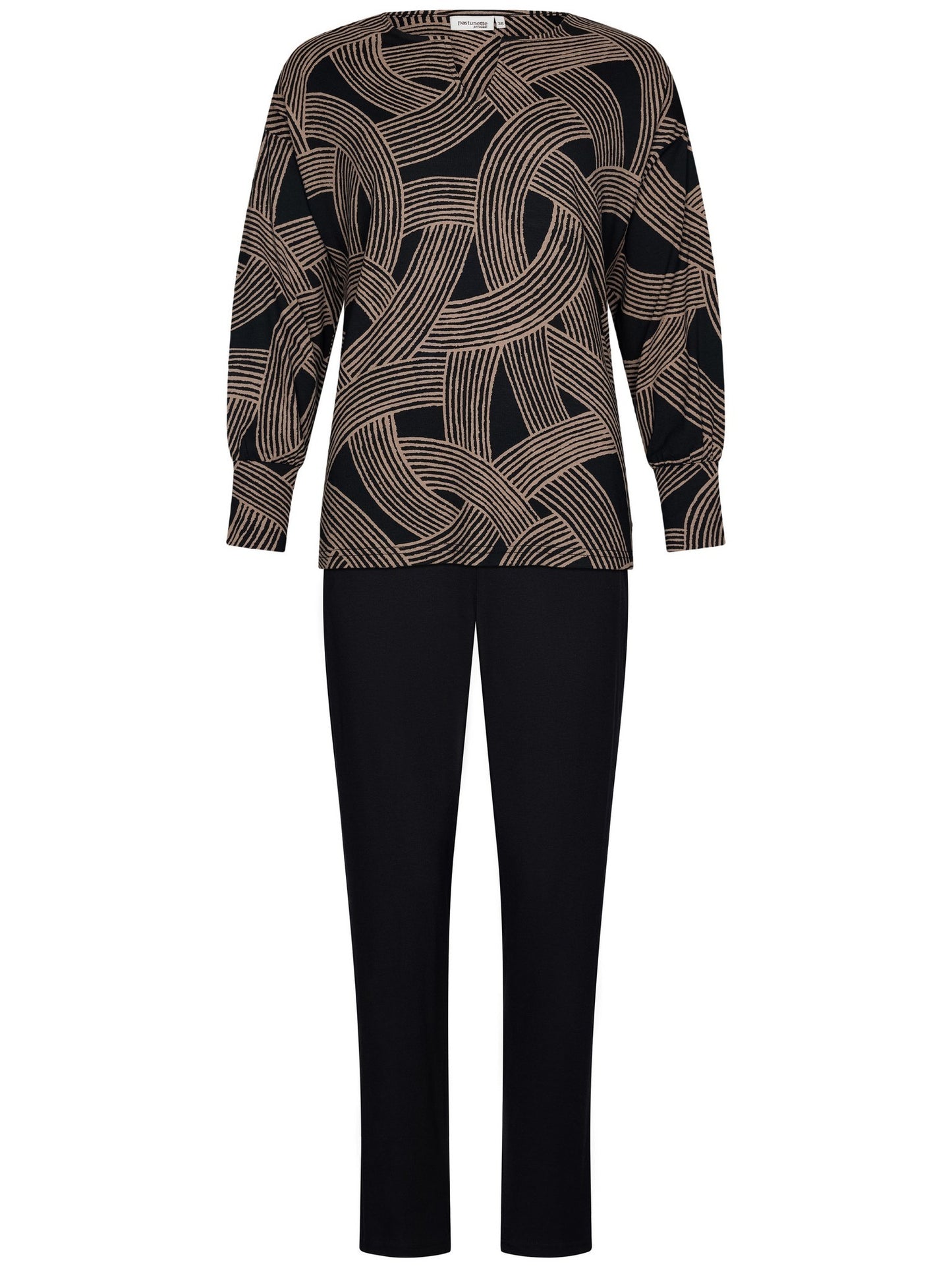 Pastunette Pyjama 121252-246-3 999 Zwart