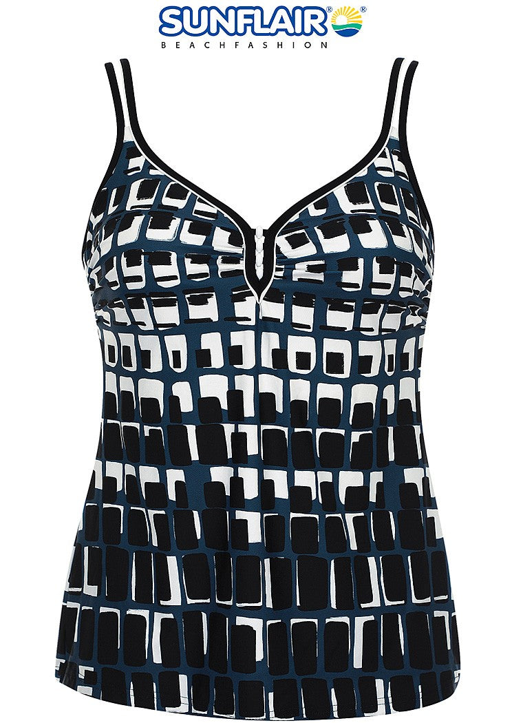 Sunflair Tankini 28017 901 Zwart/Wit