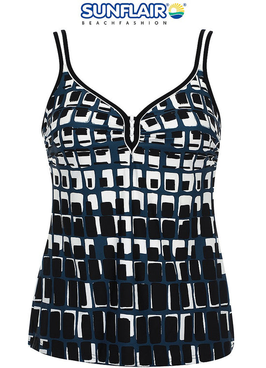 Sunflair Tankini 28017 901 Zwart/Wit