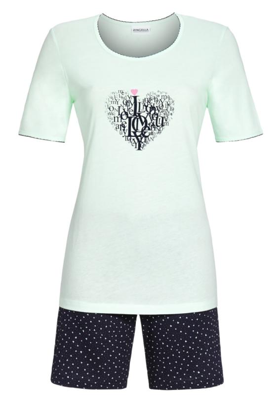 Ringella Dames Shortama 2211310  kleur Lagune 206
