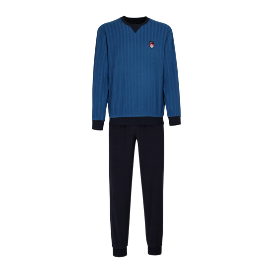 Robson Heren Pyjama Badstof 620 Blauw