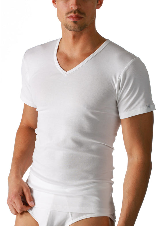 Mey Noblesse T-Shirt V-hals Kleur 001 White