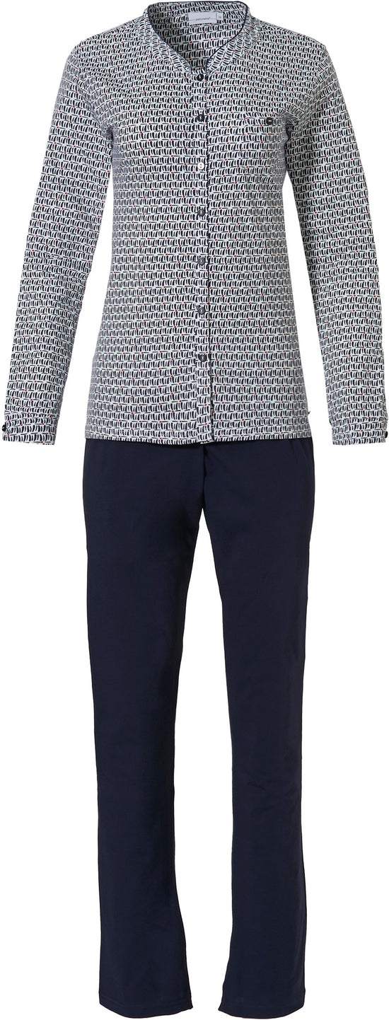 Pastunette Dames Pyjama 20212-157-6 Kleur 529 Dark Blue