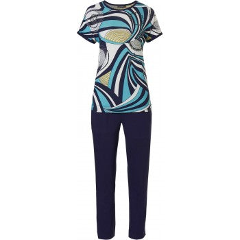 Pastunette Dames Pyjama 25211-334-2  Kleur 733 Aqua