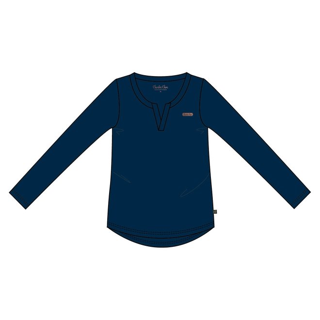 Charlie Choe Shirt Lange Mouw U45143-38 Kleur 63Navy